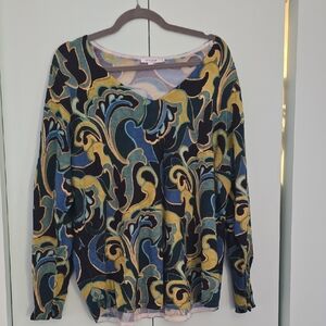 Chico's Multicolor Patterned Top